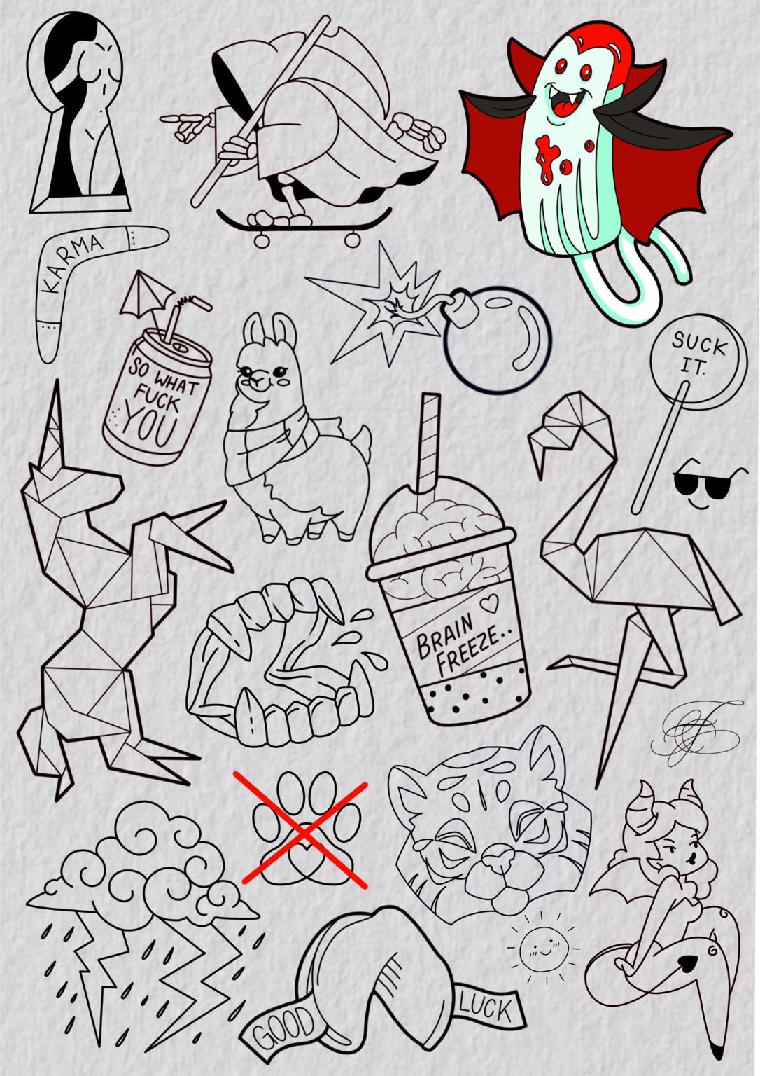 Ledigt design fra The Phoenix Ink