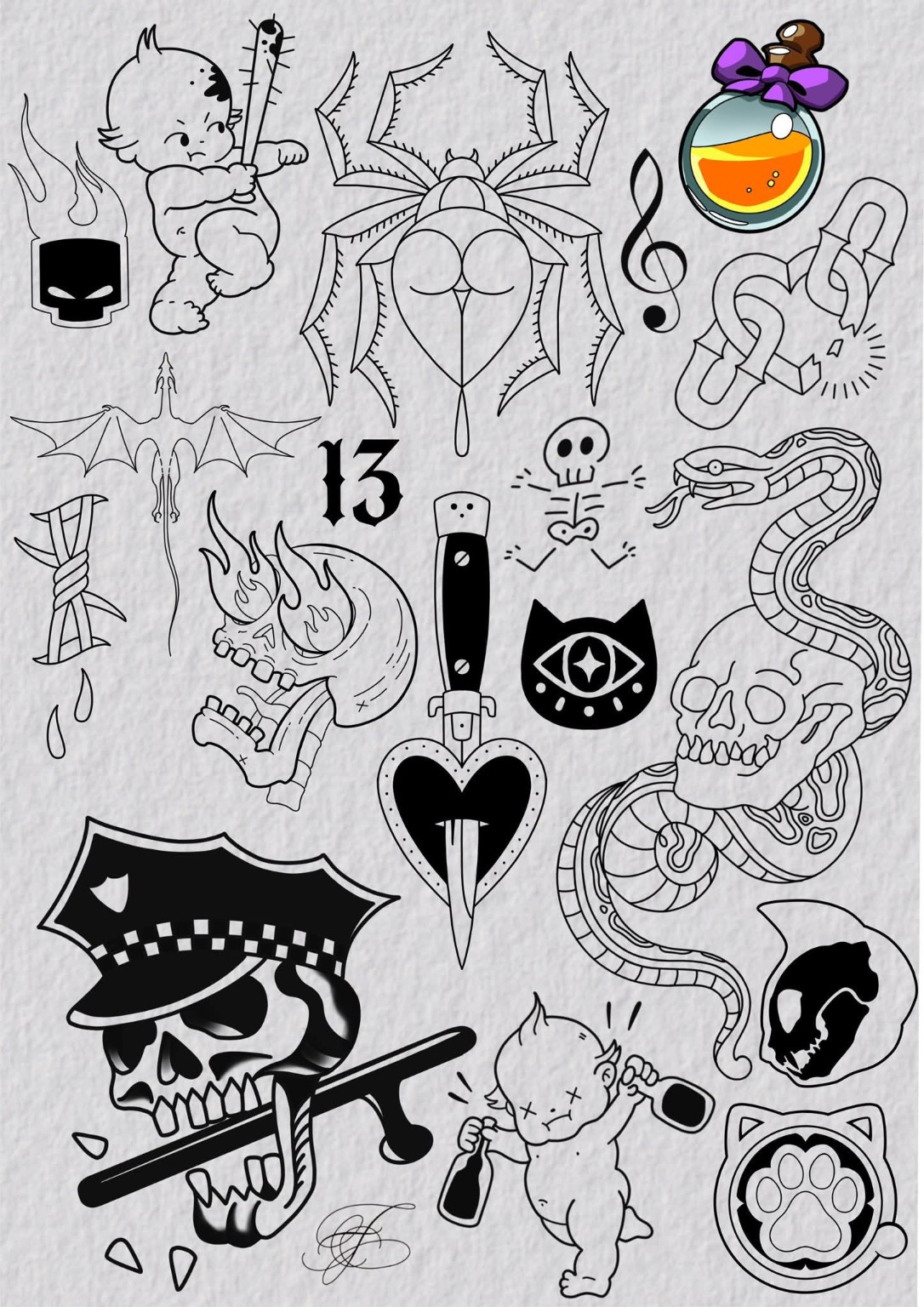 Ledigt design fra The Phoenix Ink