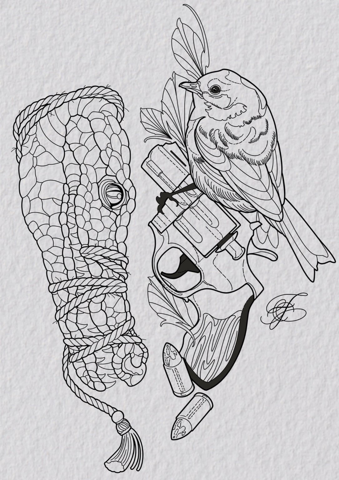 Ledigt design fra The Phoenix Ink