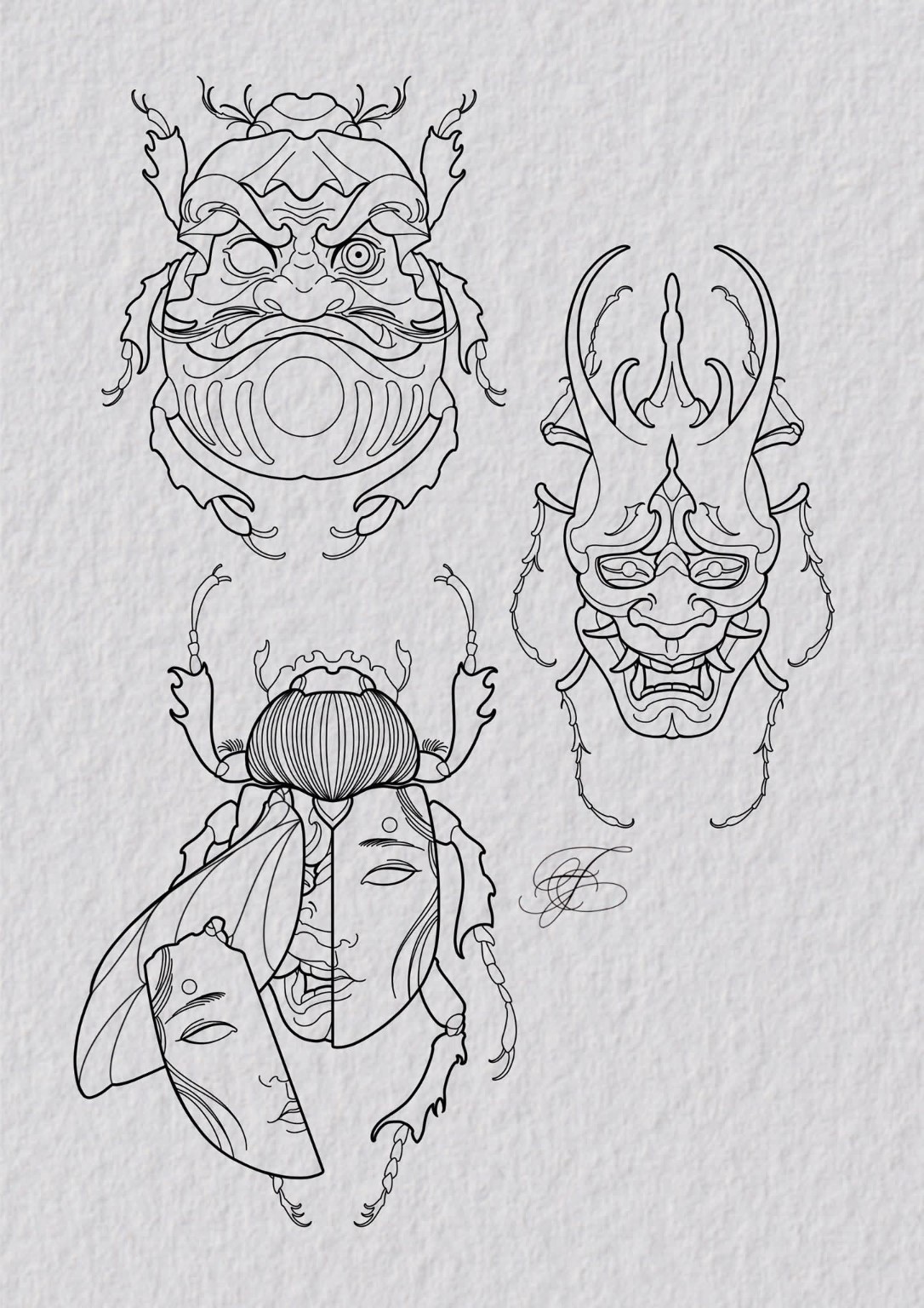 Ledigt design fra The Phoenix Ink