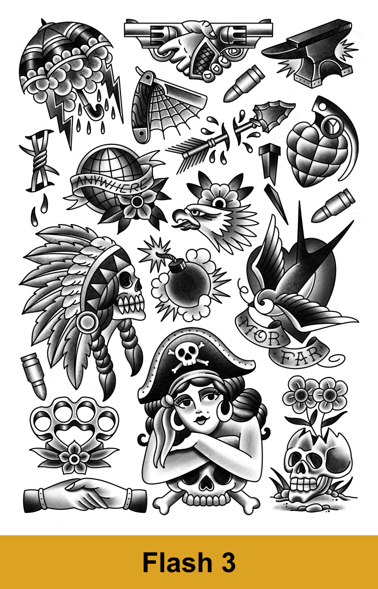 Print i ramme - Traditional Tattoo´s