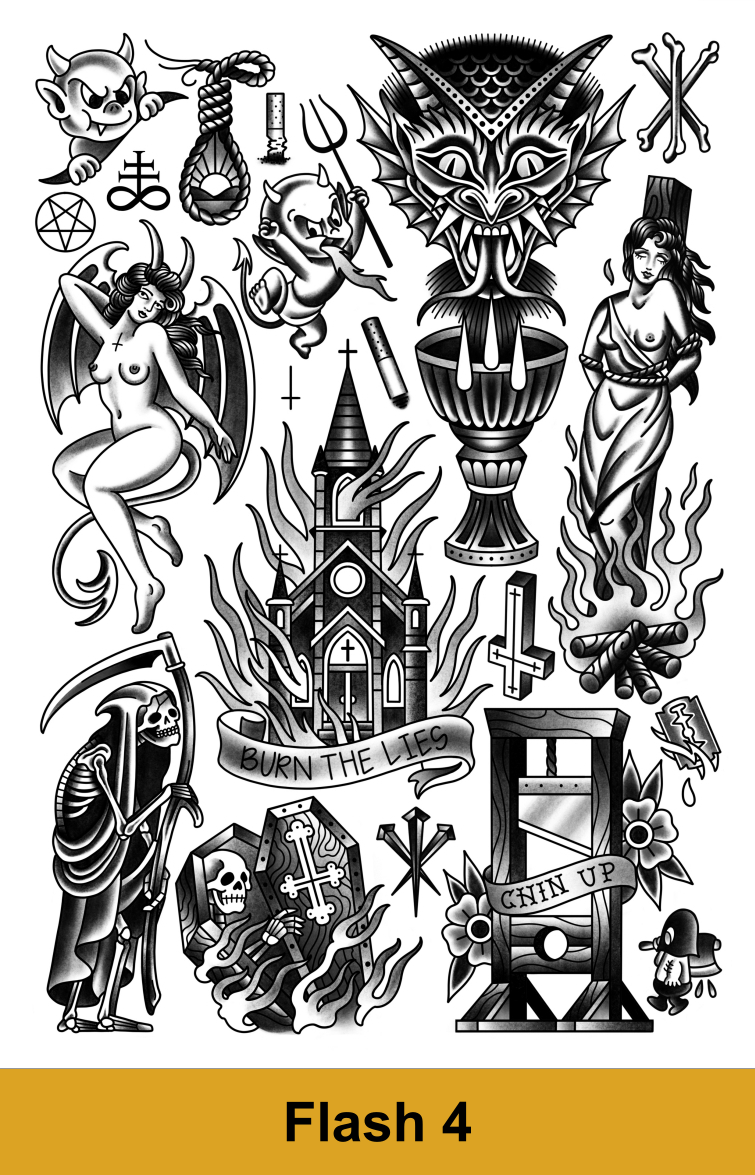 Print i ramme - Traditional Tattoo´s