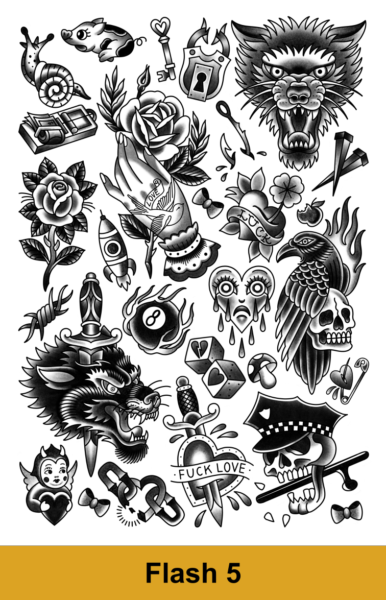Print i ramme - Traditional Tattoo´s